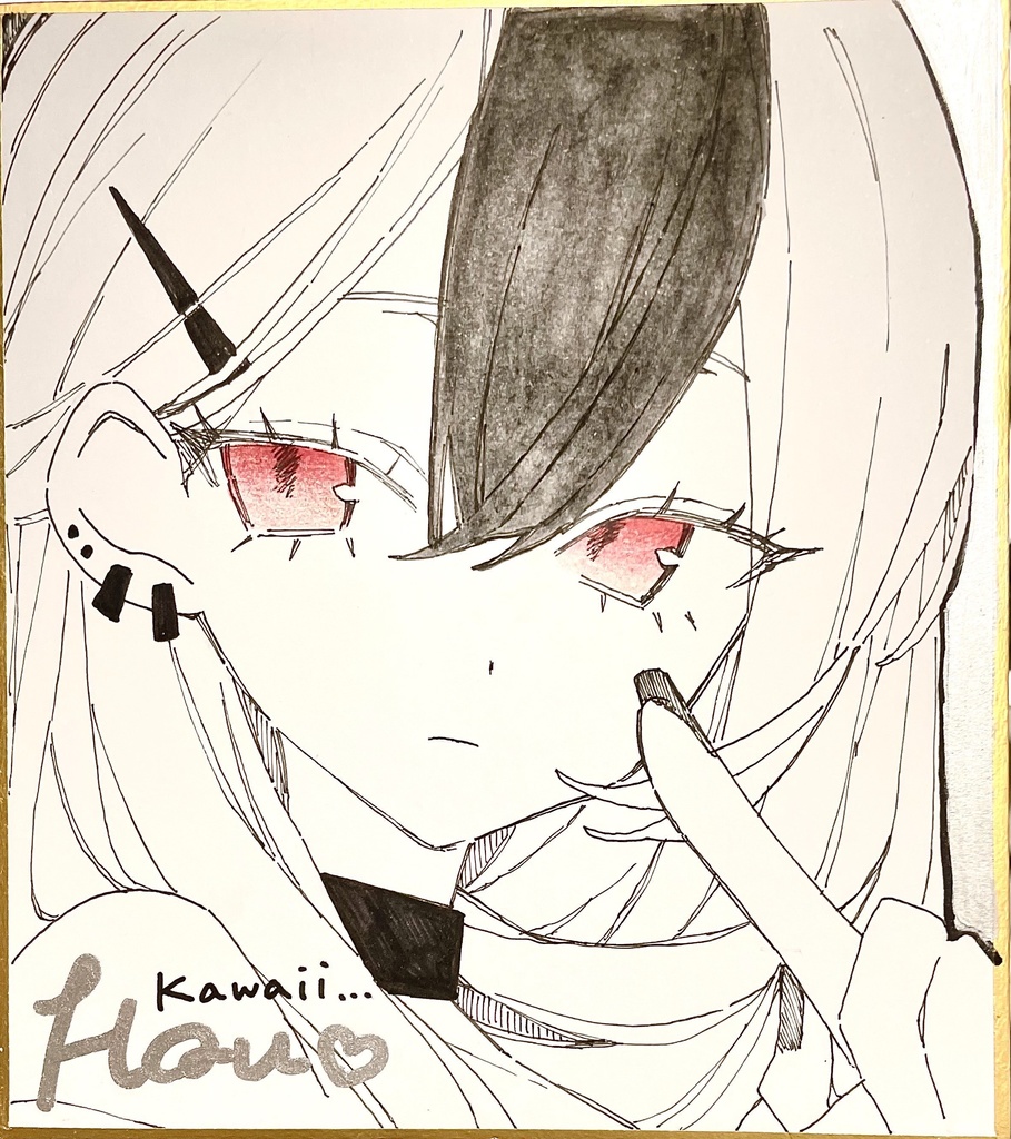 イラスト色紙(小/ブルアカ/カヨコ)