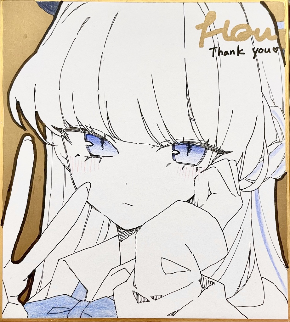 イラスト色紙(小/ブルアカ/トキ)