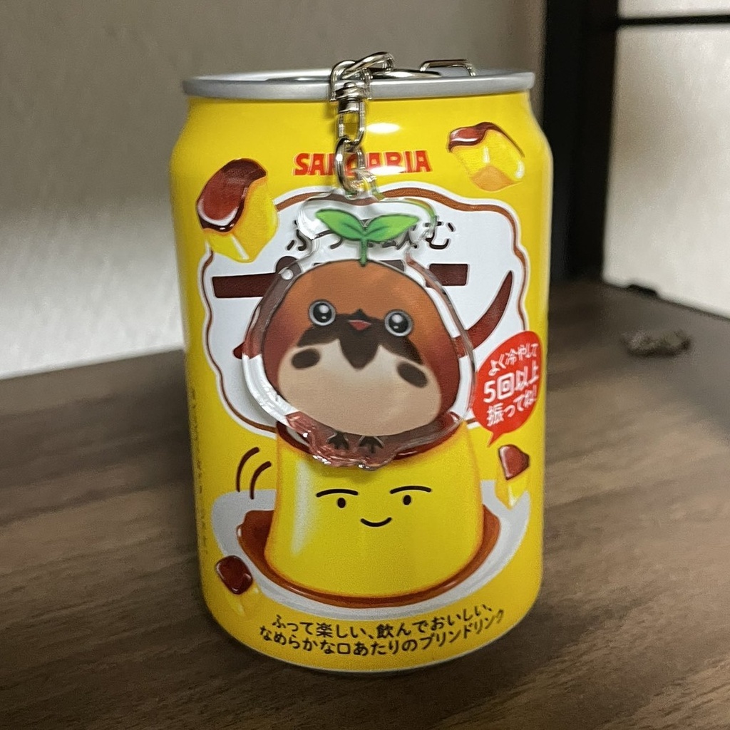 鈴芽ちゅん(トリチュンの姿)のアクリルキーホルダー5×5cm