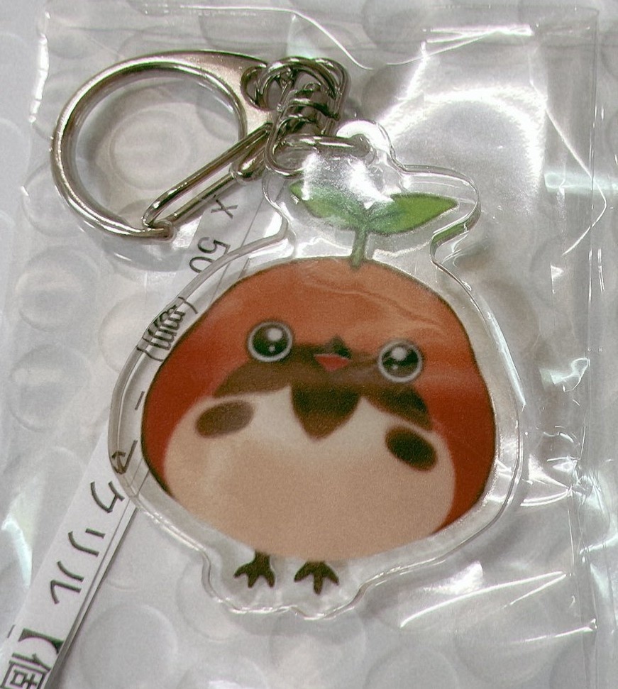 鈴芽ちゅん(トリチュンの姿)のアクリルキーホルダー5×5cm