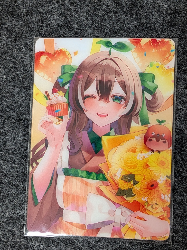 鈴芽ちゅん初めてのお誕生日記念写真クリアカード(トレカサイズ)