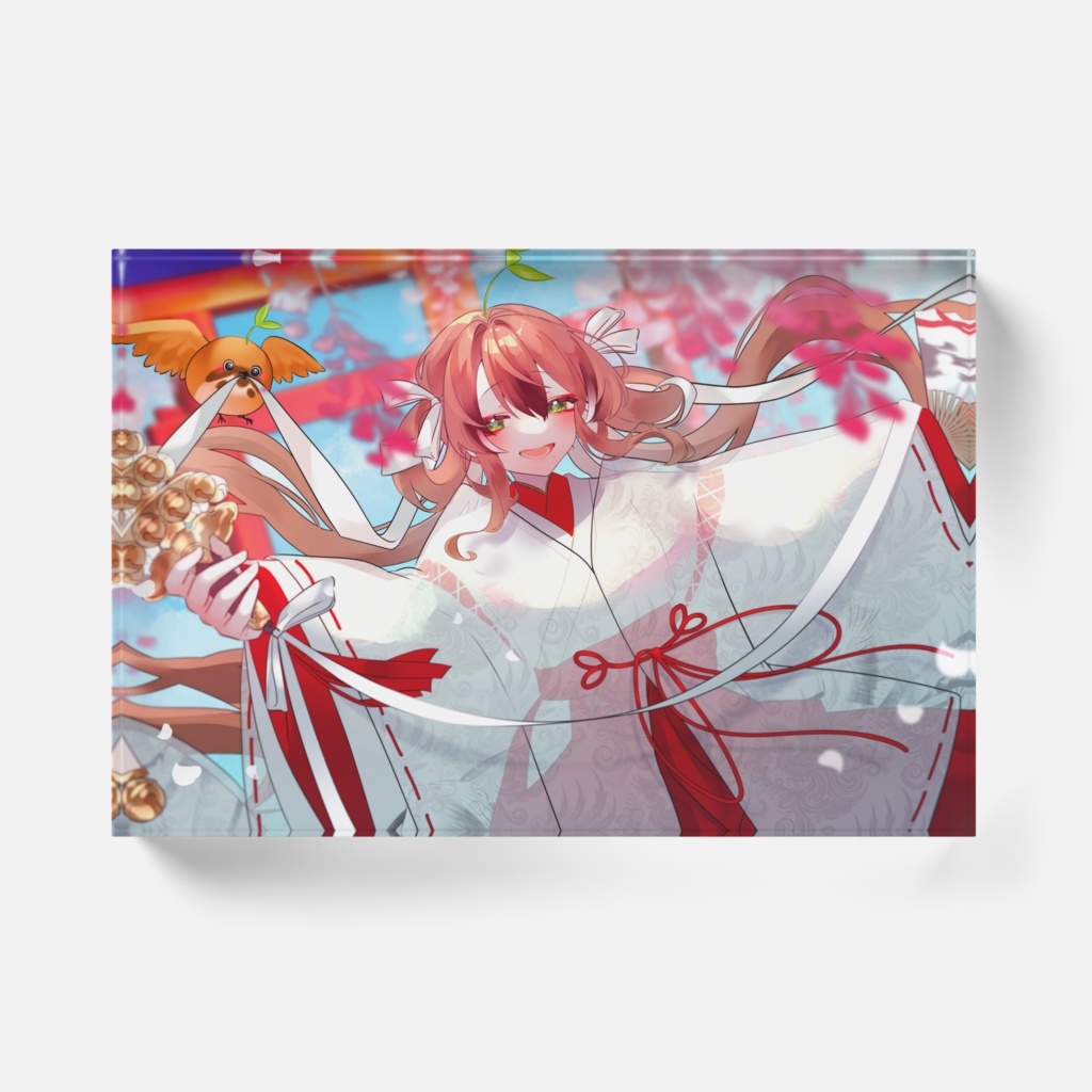 鈴芽ちゅん活動1周年記念アクリルブロック