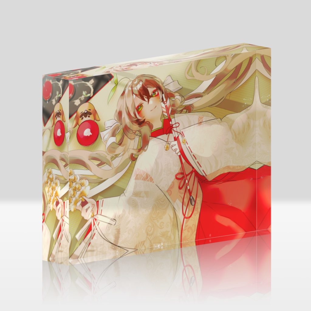 鈴芽ちゅん活動1周年記念アクリルブロック