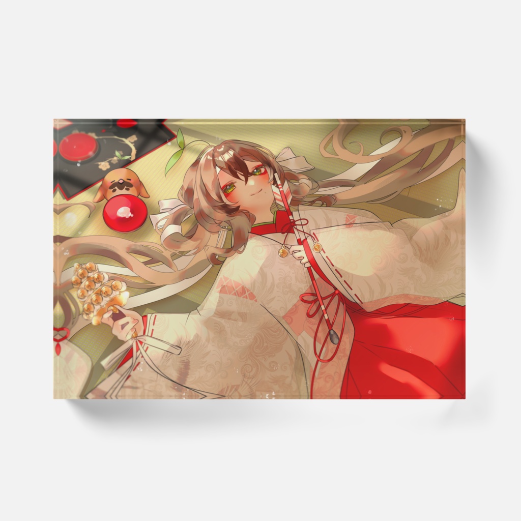 鈴芽ちゅん活動1周年記念アクリルブロック