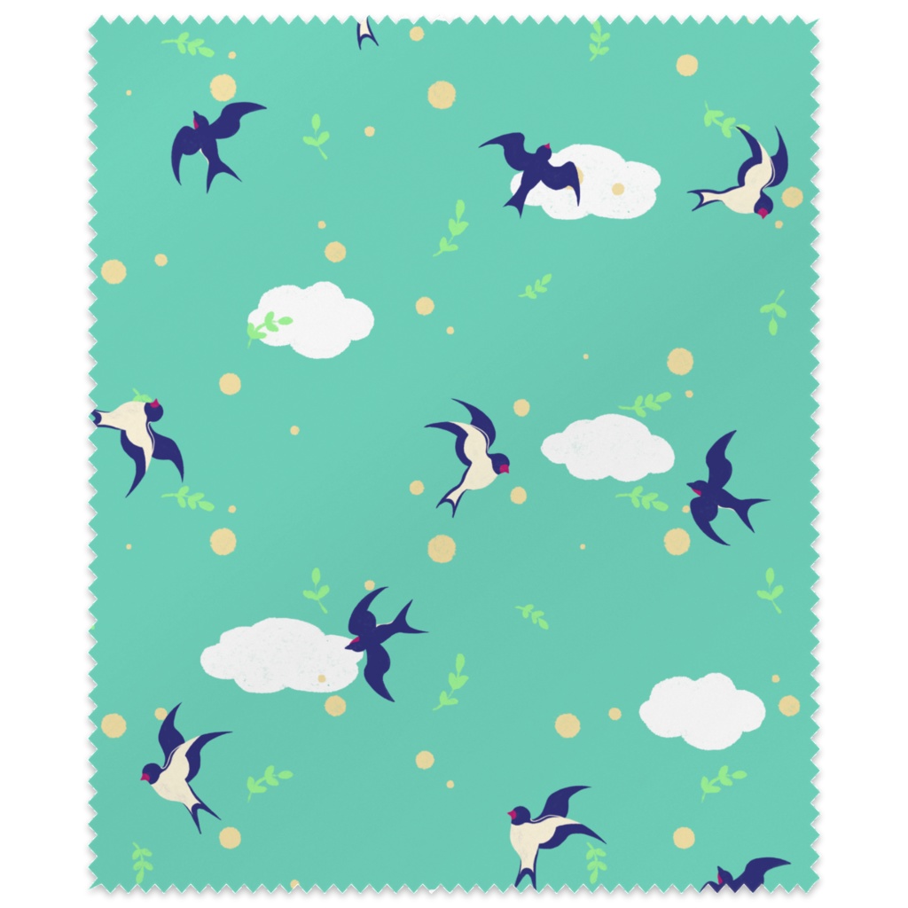 初夏のツバメ　メガネ拭き