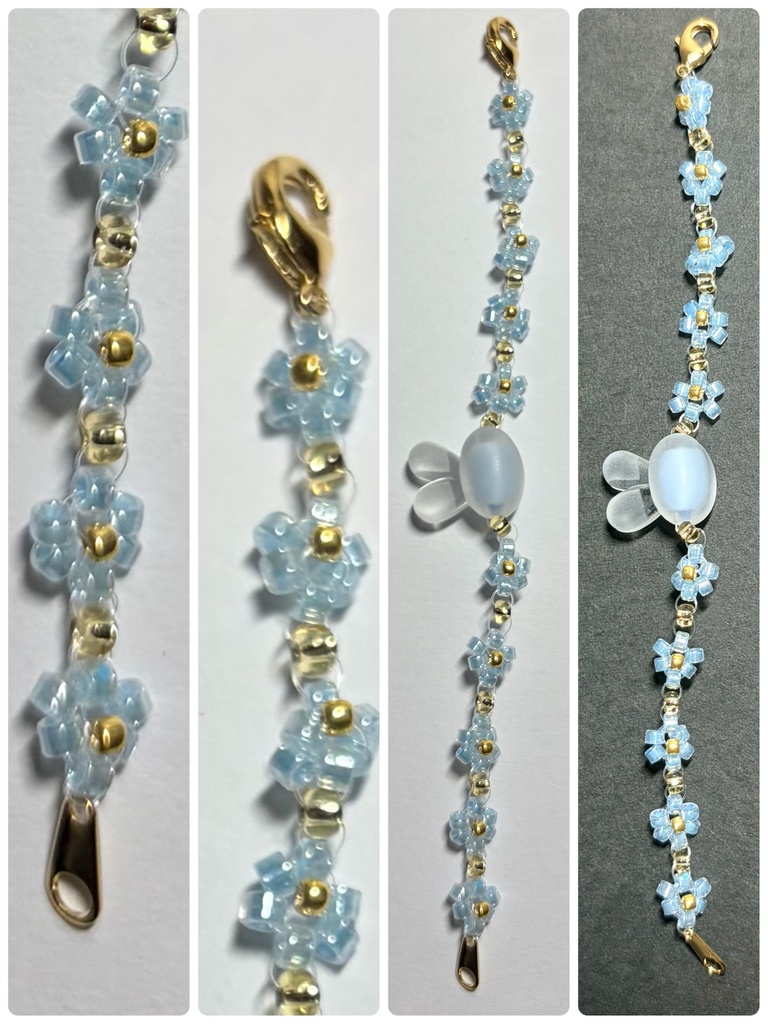 10㎝ぬい用うさぎちゃんネックレス:ブルー