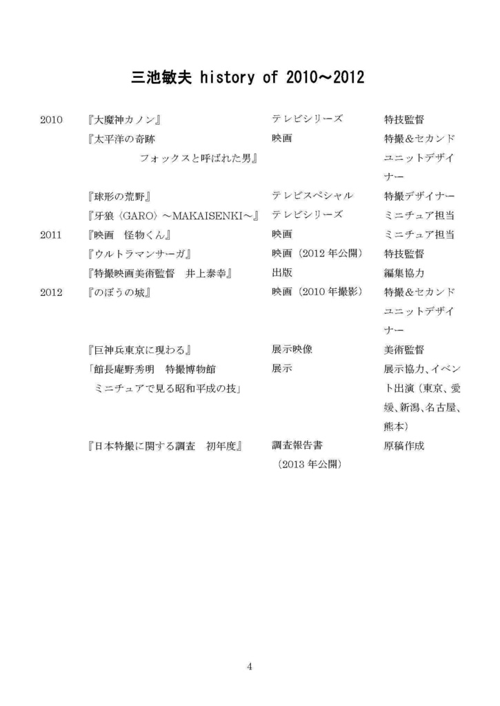 三池敏夫の特撮秘聞録vol.7