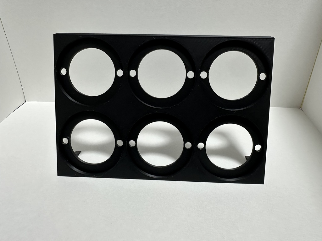 56mm缶バッジスタンド(3×2)(黒)