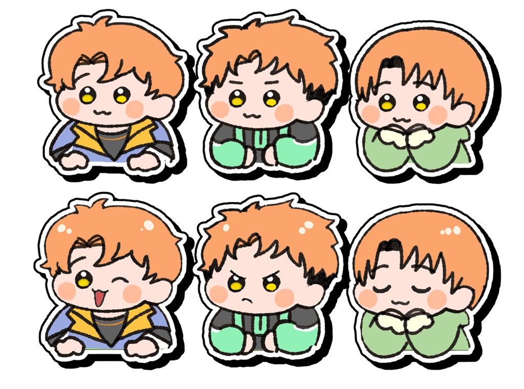 アイコンステッカー（6枚入り）