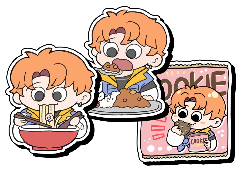 もぐもぐステッカー