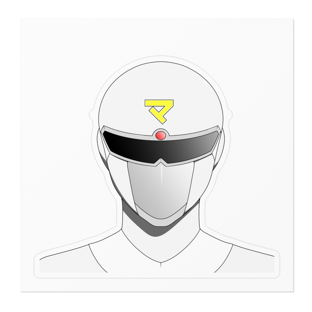 マダミスホワイトステッカー