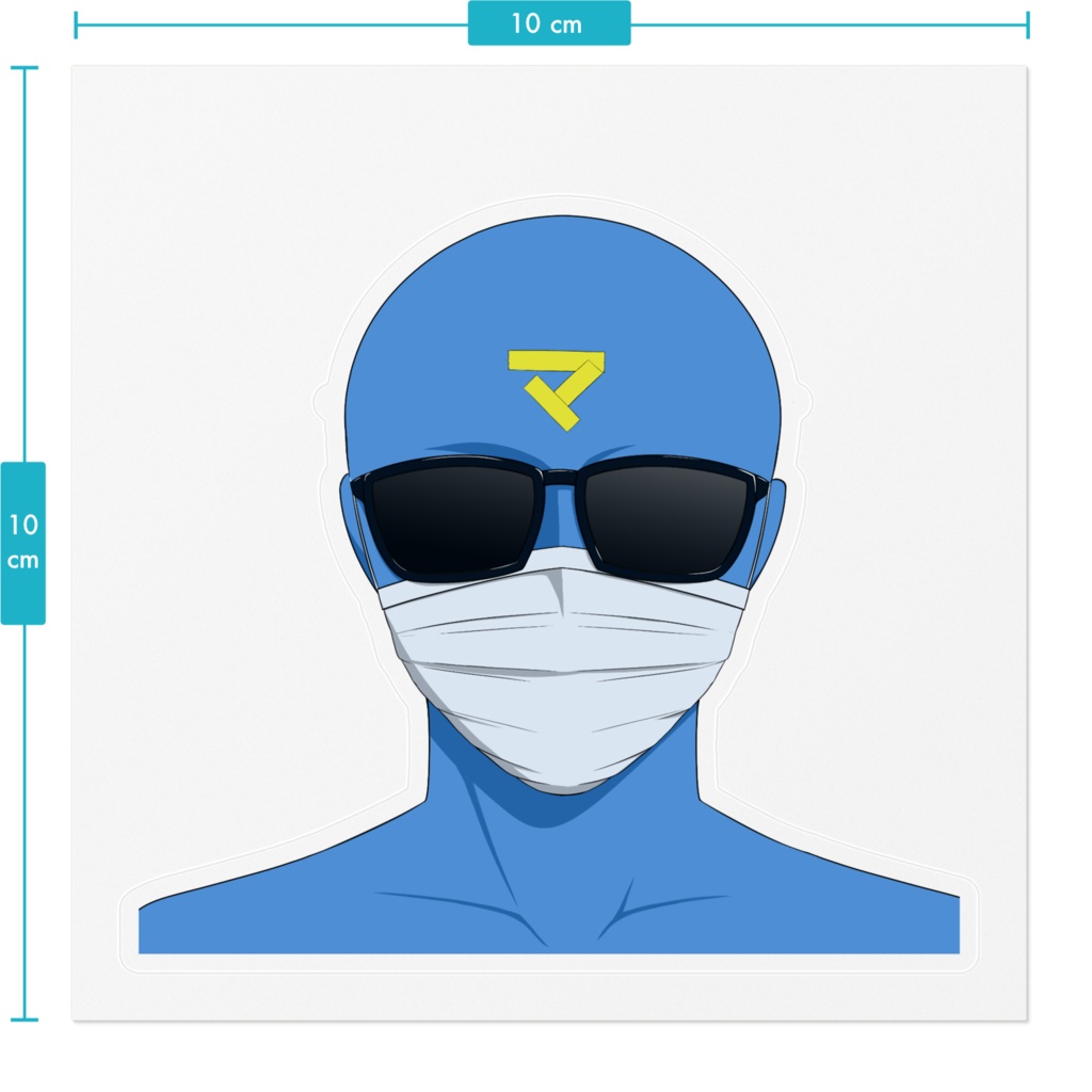 マダミスブルーステッカー『帰ってきたブルー』バージョン