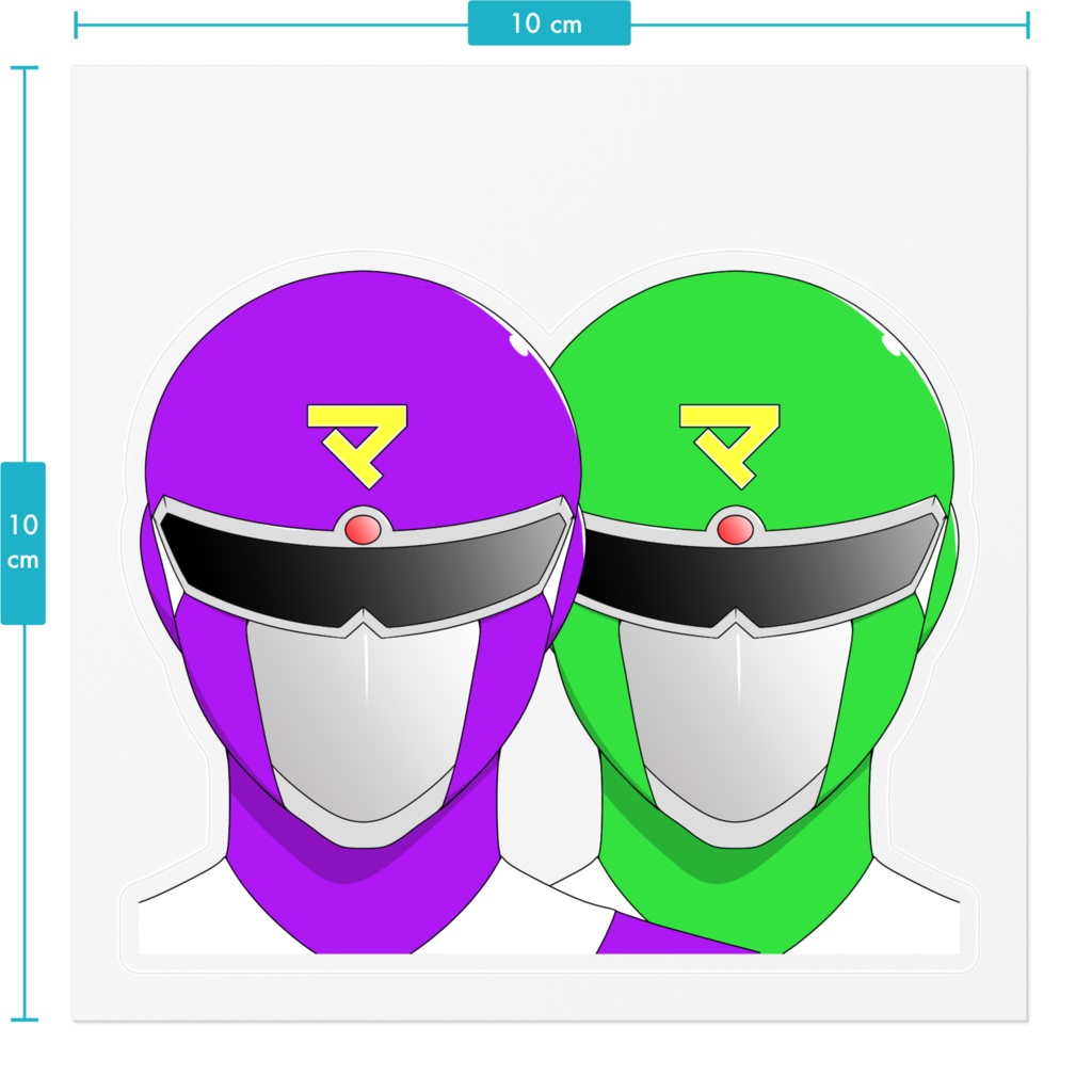 マダミスパープル&グリーンステッカー