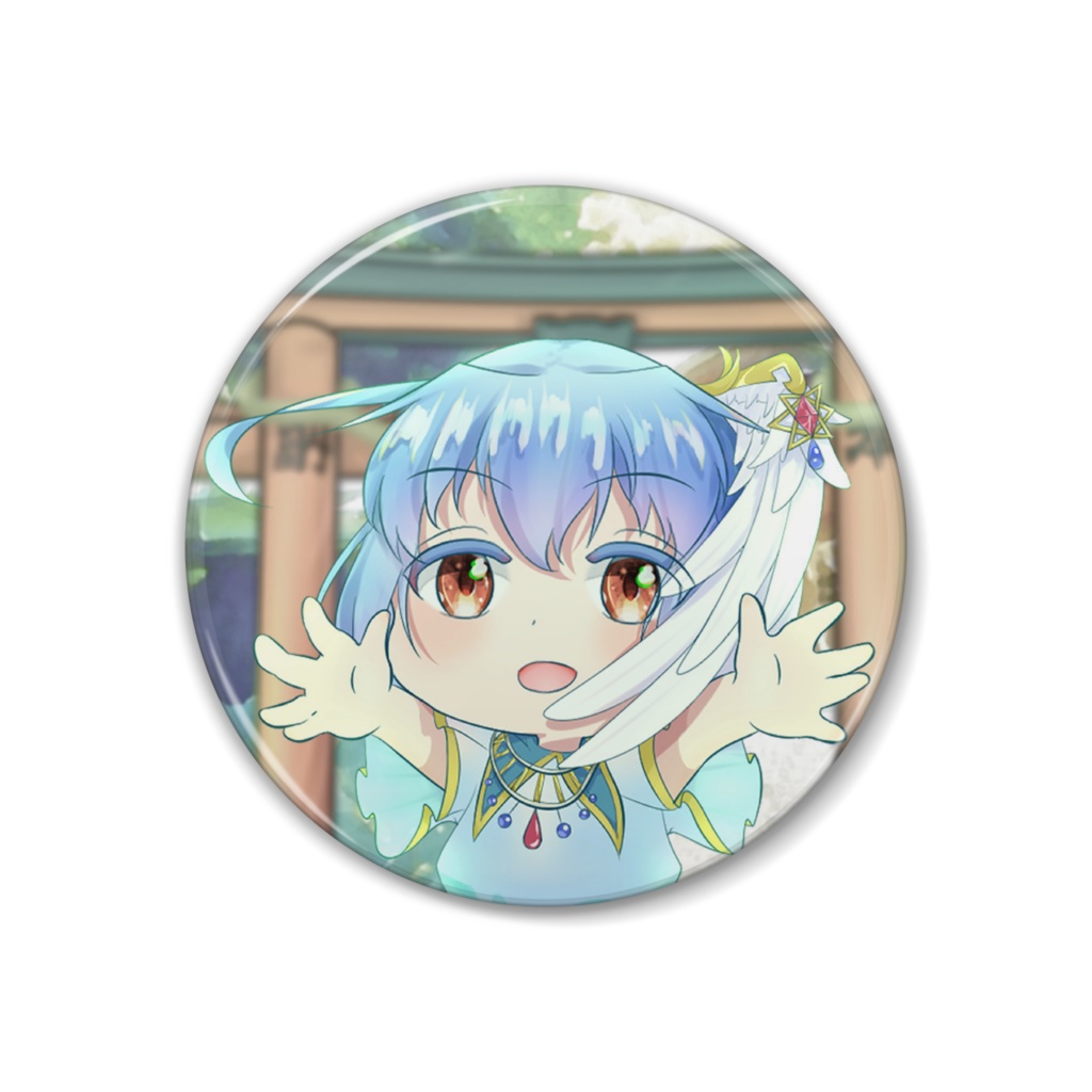 天羽ほとり公式グッズ 缶バッジ (ミニキャラver.)