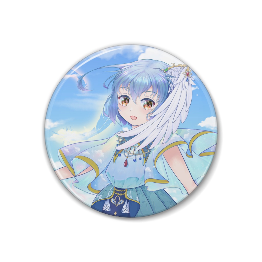 天羽ほとり公式グッズ 缶バッジ (通常立ち絵ver.)