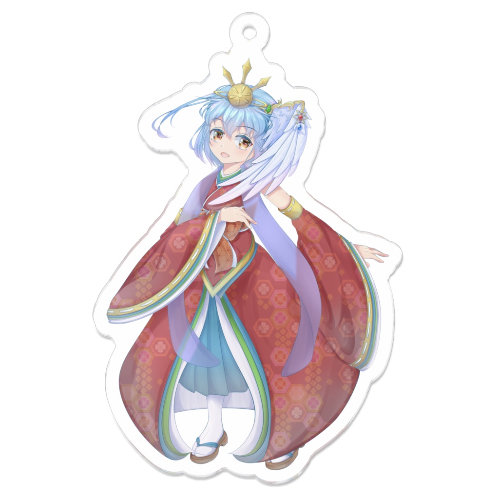 天羽ほとり公式グッズ アクリルキーホルダー (ひな祭り立ち絵ver.)