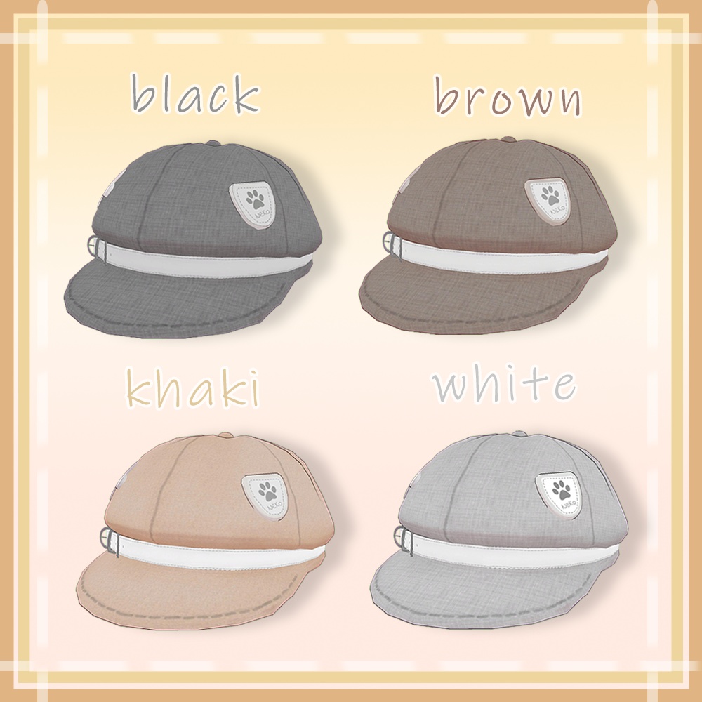 キャスケット帽子 8色/Newsboy Cap 8Color