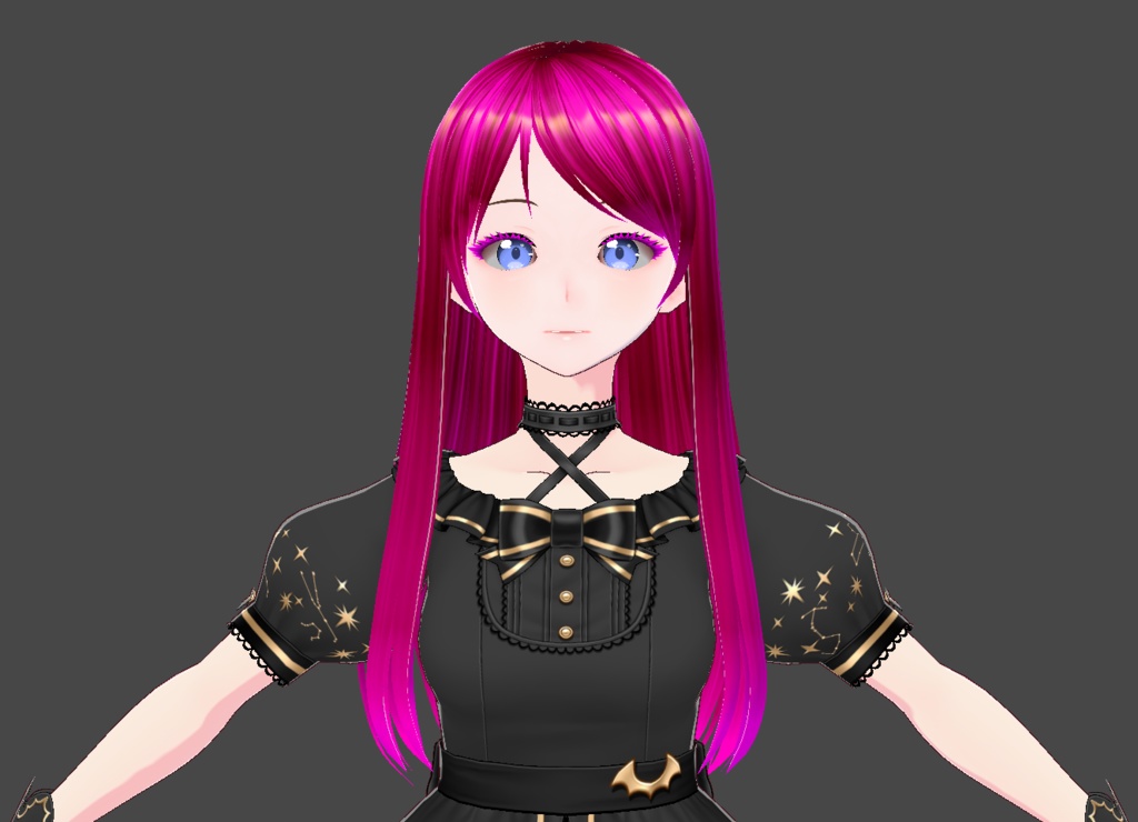 High Quality Anime Style Pink Colored Hair Texture
