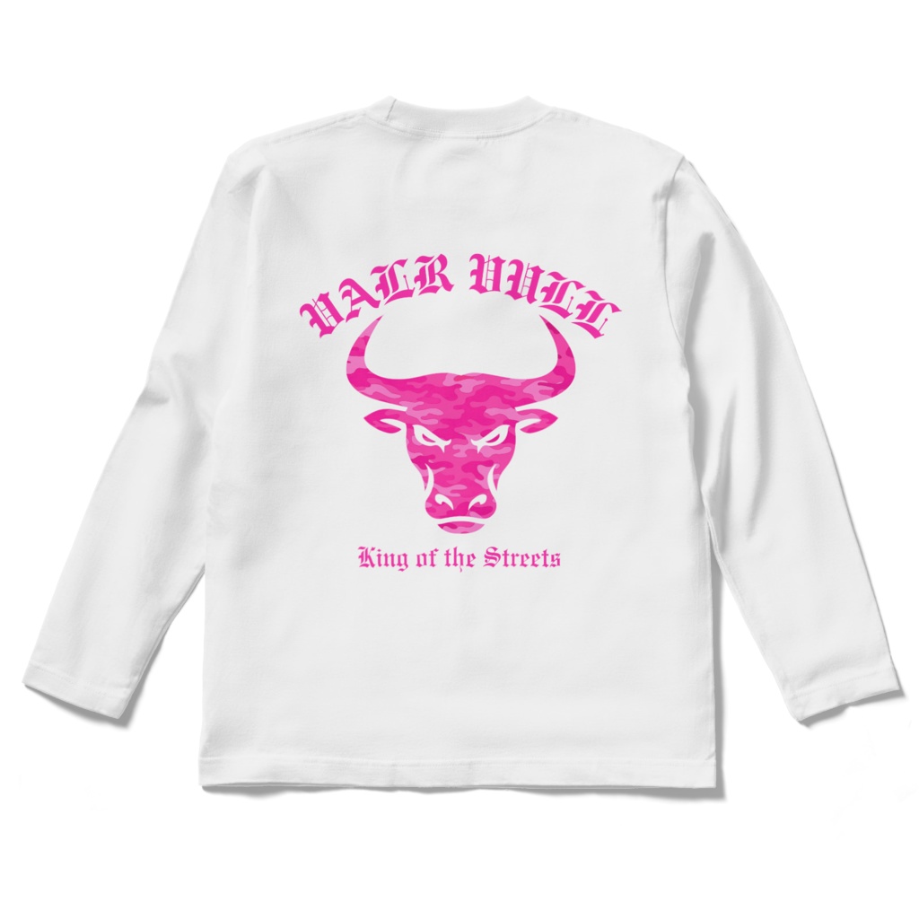 bull longT white&pink