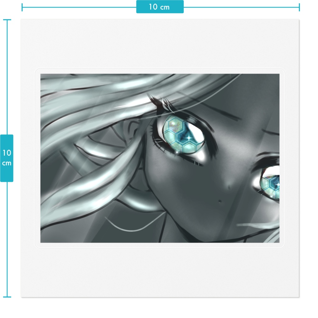 EYES ブルー ステッカー