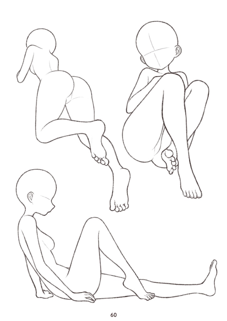 【ダウンロード】ポーズ素体200体 Pose collection 200 girls 【download】