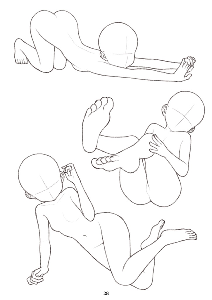 【ダウンロード】ポーズ素体200体② Pose collection 200 girls② 【download】
