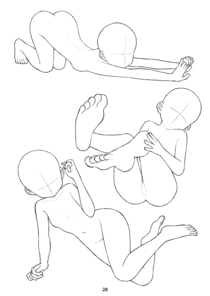 【ダウンロード】ポーズ素体200体② Pose collection 200 girls② 【download】