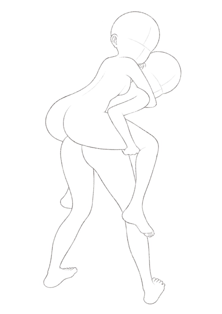 【ダウンロード】ポーズ素体200体③ Pose collection 200 girls③【download】