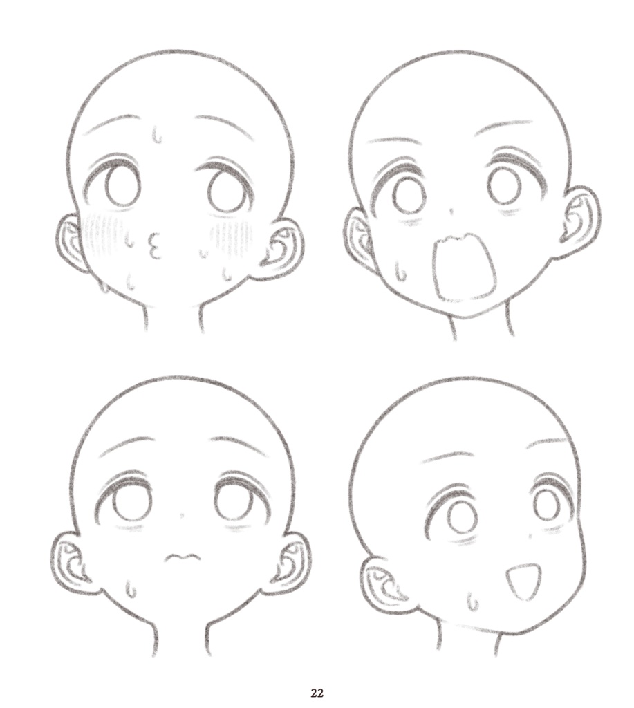 【ダウンロード】顔・表情100(タレ目の女の子) 100 Faces: Gentle-eyed girls【download】