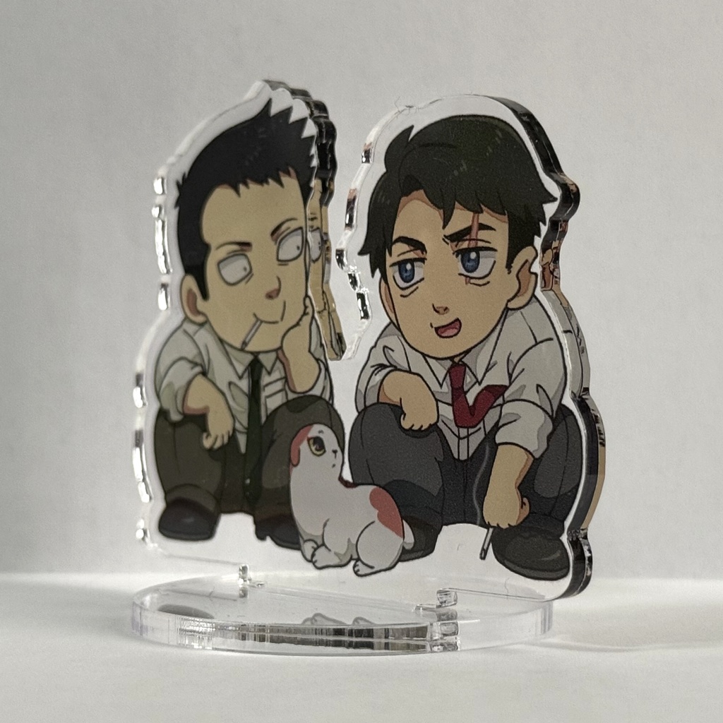 ゲ謎アクリルフィギュア(水木&モブ(同僚)&すねこすり)