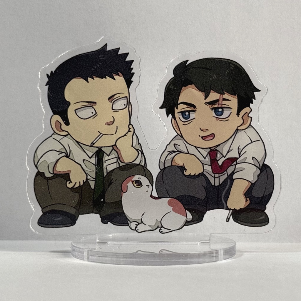 ゲ謎アクリルフィギュア(水木&モブ(同僚)&すねこすり)