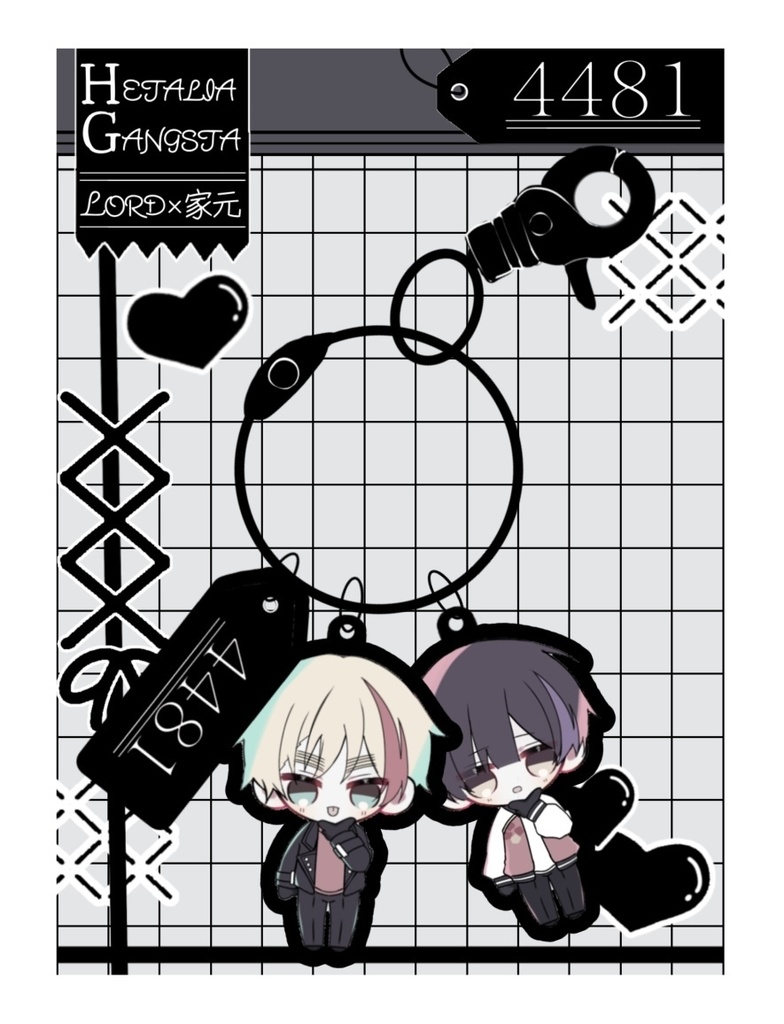 4481アクキー(裏ピースVer.)