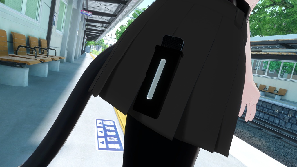 【VRC想定3Dモデル】サバイバルナイフ -Degu- 【MA設定済み】