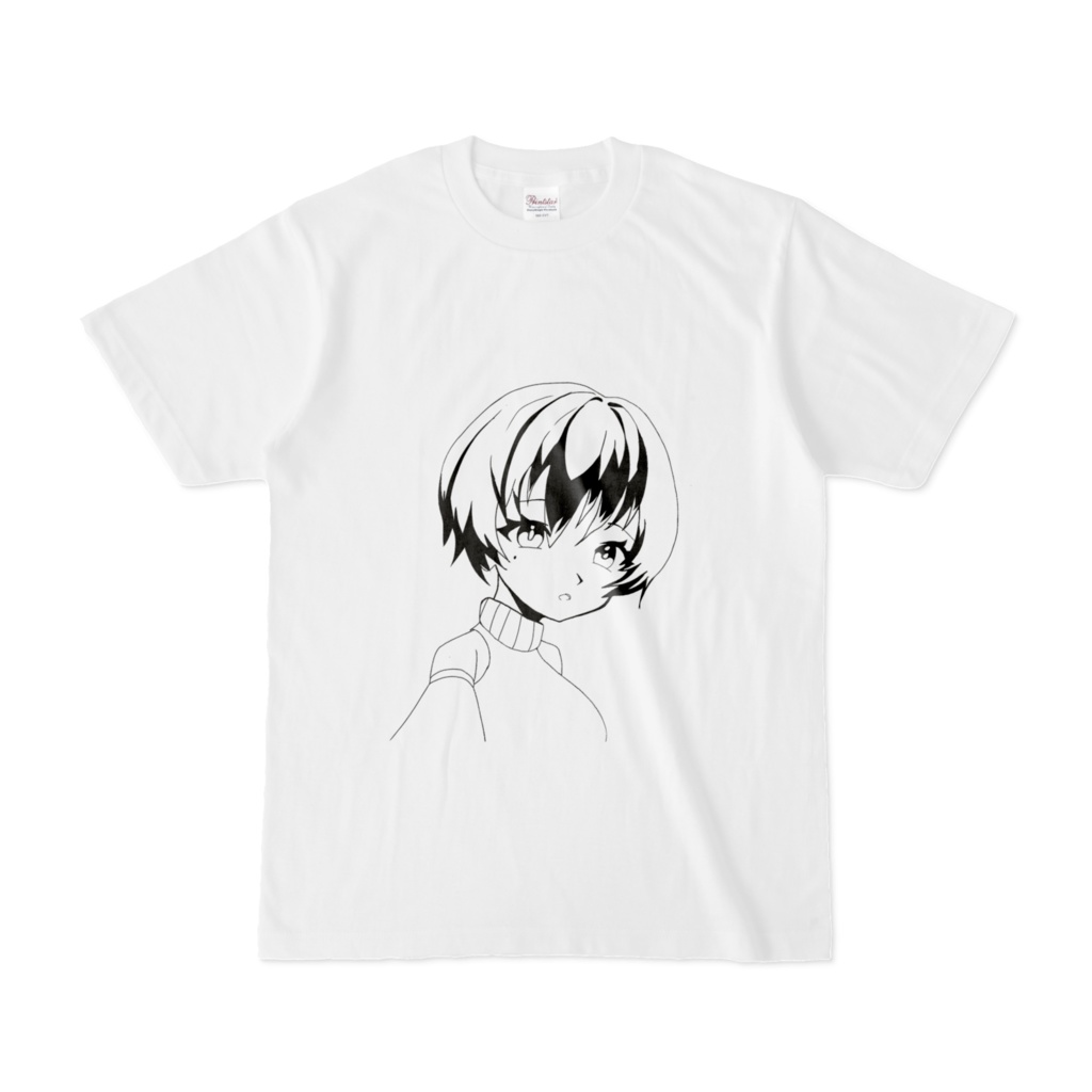 オリキャラ(セラ.ミンシェル)Tシャツ、モノトーン(白)