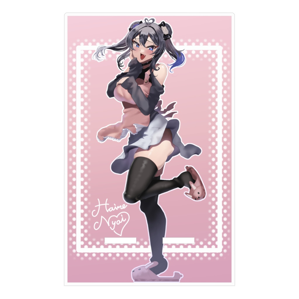 灰音にゃい復帰記念 サイン入りアクリルスマホスタンド