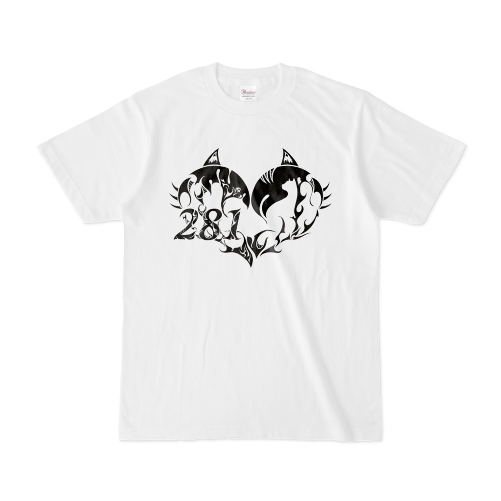 灰音にゃい 3周年記念 281Tシャツ白