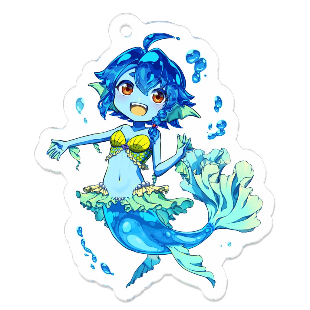 水の精霊💧ミイア🧜アクリルキーホルダー