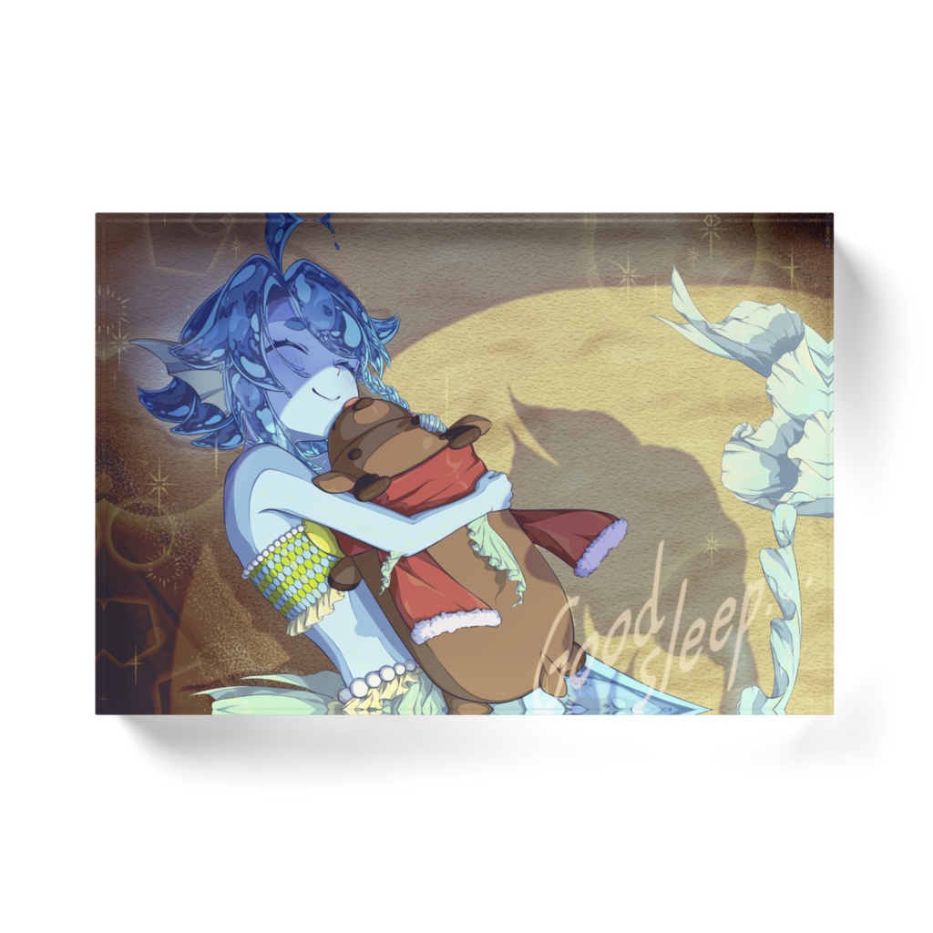 おやすみ、みー子アクリルブロック