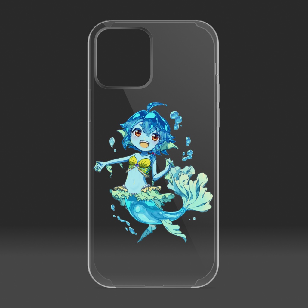 水の精霊💧ミイア🧜クリアスマホケース