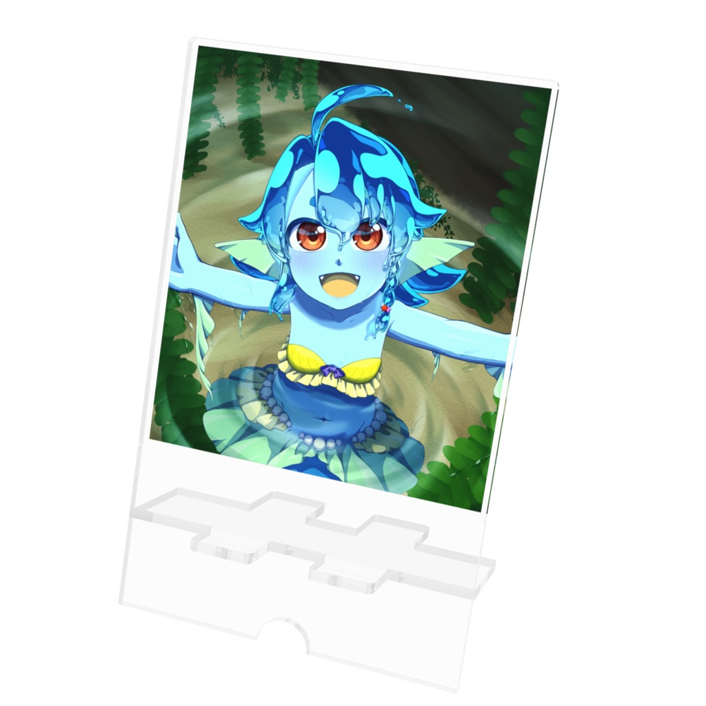 水槽の中のみー子アクリルスマホスタンド