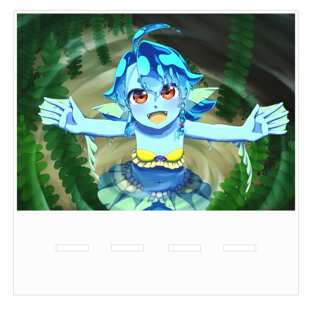 水槽の中のみー子アクリルスマホスタンド