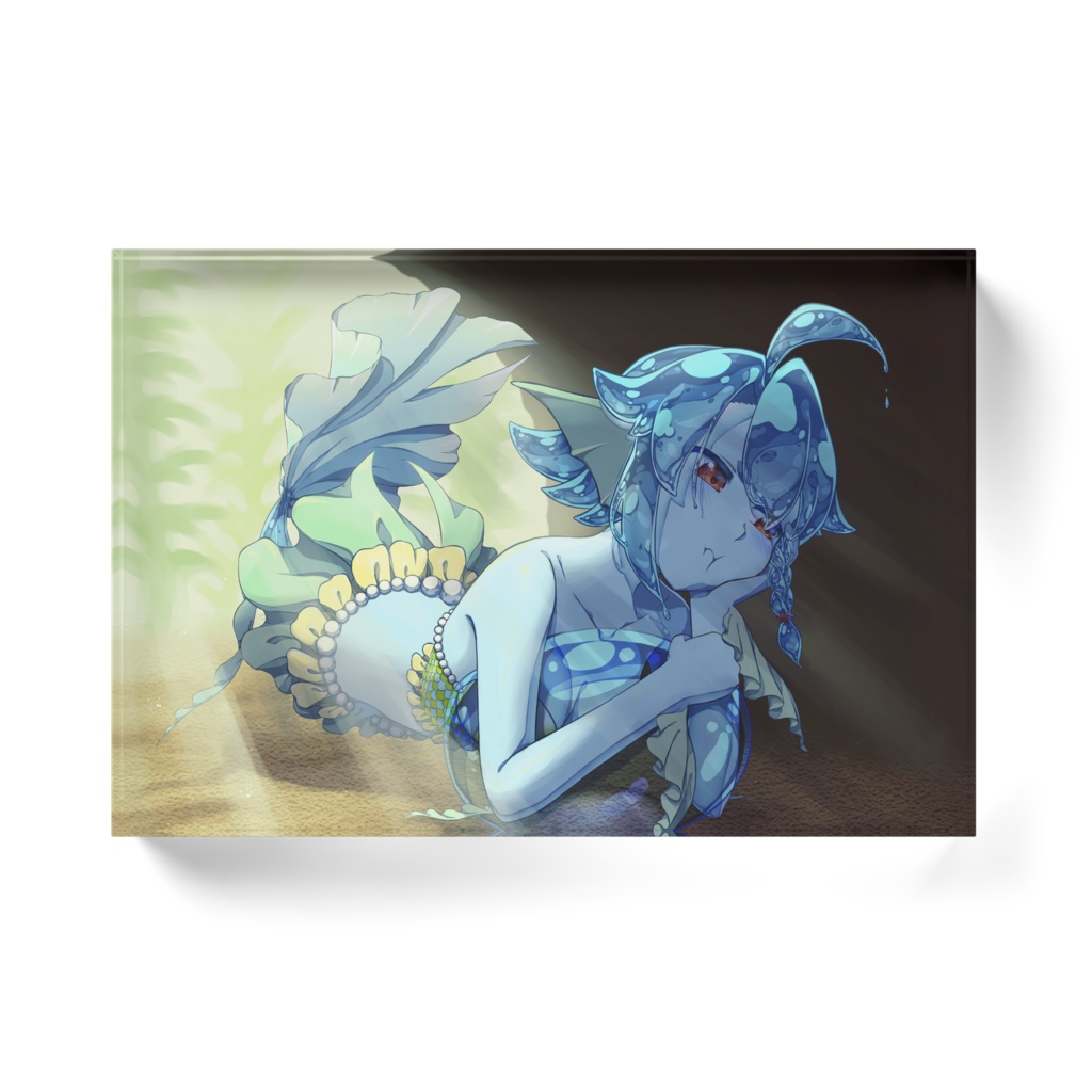 不機嫌なみー子アクリルブロック