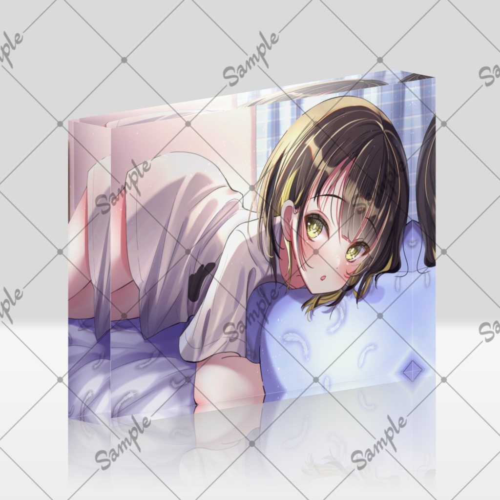 羽穏まる アクリルブロック おやすみまるくん
