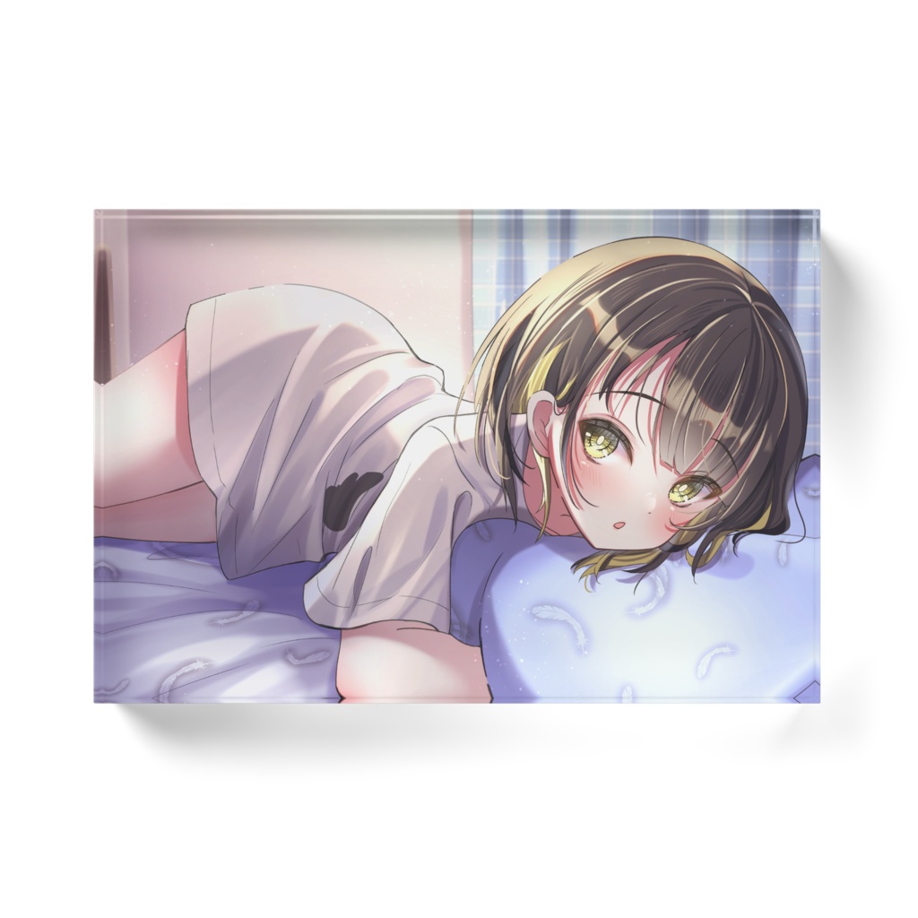 アクリルブロック おやすみまるくん