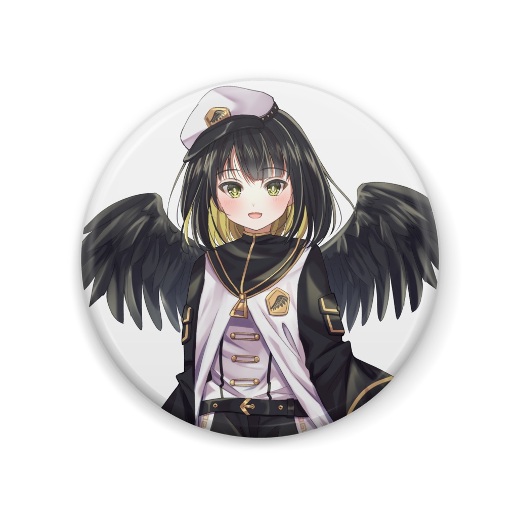 羽穏まる　缶ばっち