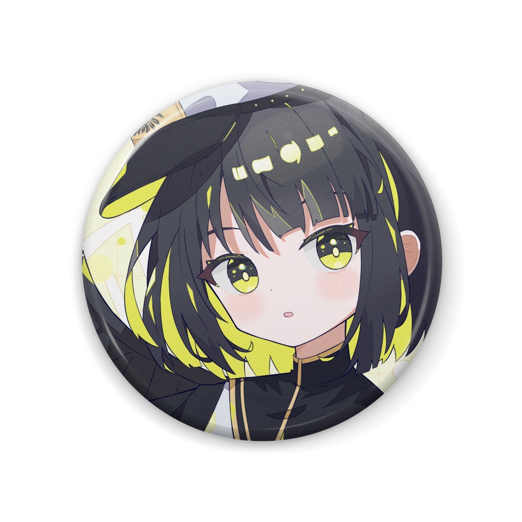 羽穏まる　缶ばっち　きらきら