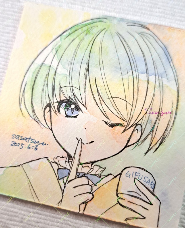 【休廊日通販】豆サイズドローイング