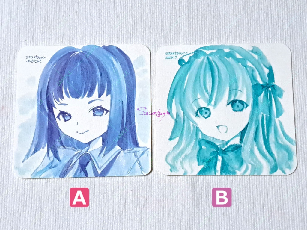 単色スクエアドローイング