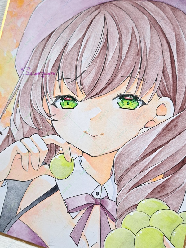 小色紙(ぶどう)