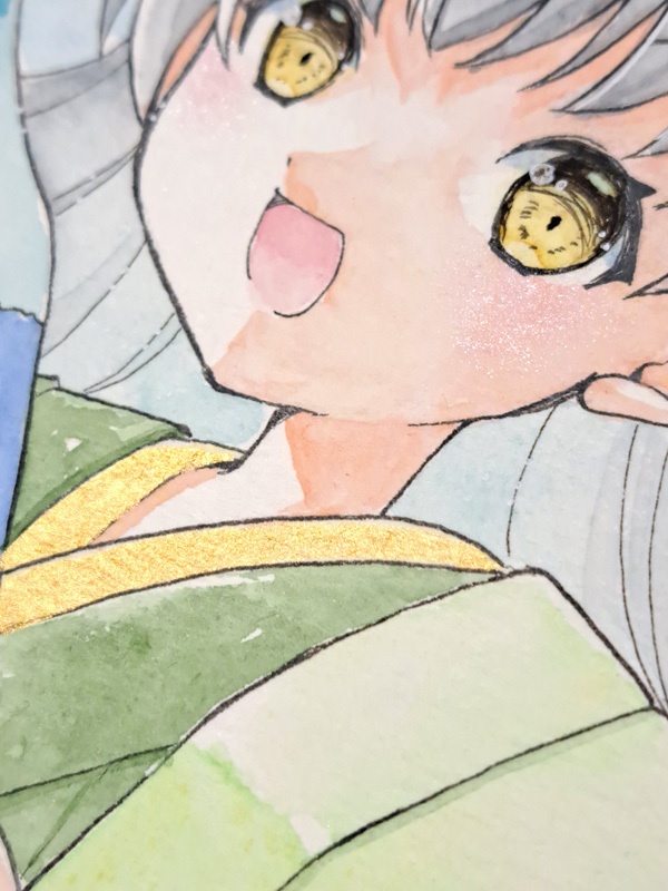 養老イラスト展展示絵(直筆イラスト付き)